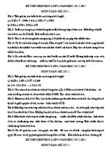 7 Đề thi học sinh giỏi môn Toán Lớp 4 - Năm học 2012-2013